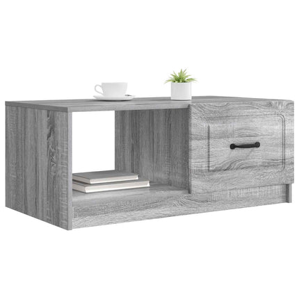 Sofabord Grå sonoma-eg 90 x 50 x 37 cm Konstrueret træ