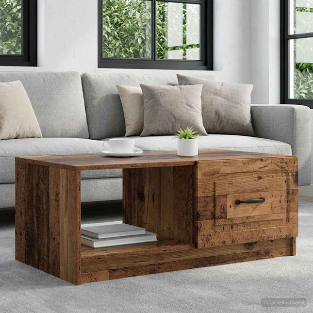 Sofabord Gammelt træ 90 x 50 x 37 cm Konstrueret træ
