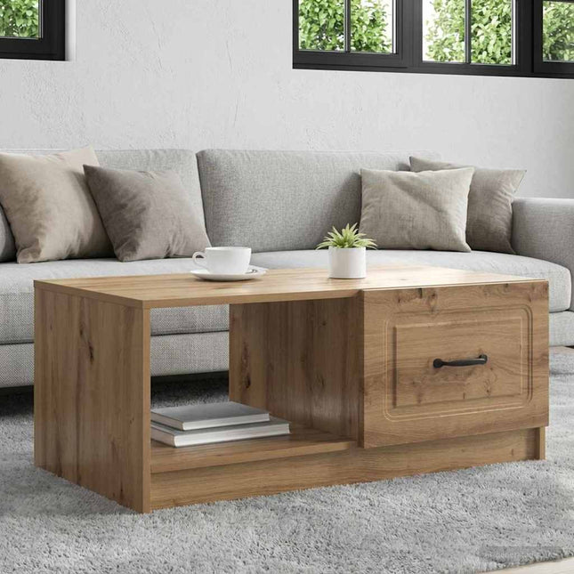 Sofabord Artisan-eg 90 x 50 x 37 cm Konstrueret træ