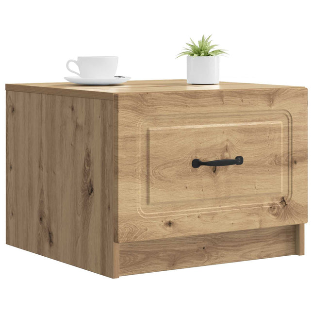 Sofabord med skuffe Artisan-eg 49 x 50 x 37 cm Konstrueret træ