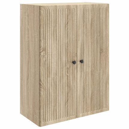Vægmonteret skab Sonoma-eg 66 x 34,5 x 90 cm Konstrueret træ