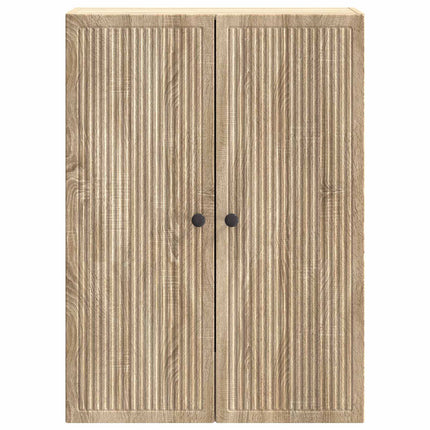 Vægmonteret skab Sonoma-eg 66 x 34,5 x 90 cm Konstrueret træ