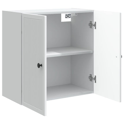 Vægmonteret skab Hvid 59 x 31 x 60 cm Konstrueret træ