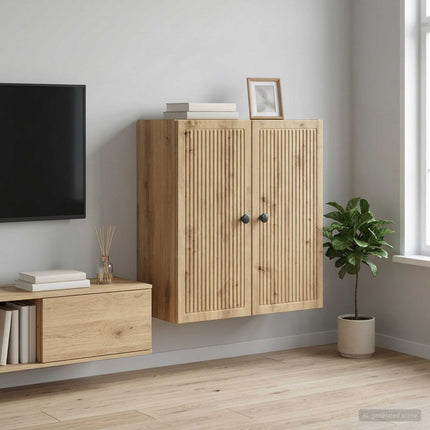 Vægmonteret skab 59 x 31 x 60 cm Konstrueret træ Artisan-eg