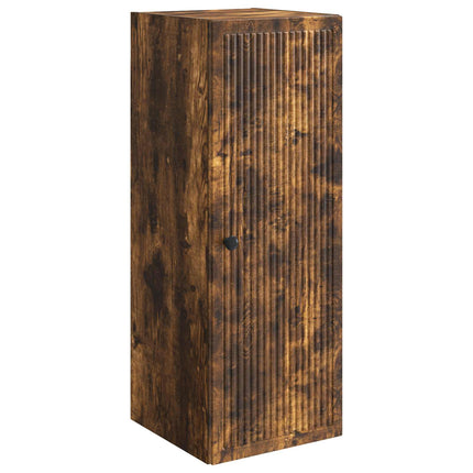 Vægmonteret skab Røget eg 33 x 34,5 x 90 cm Konstrueret træ
