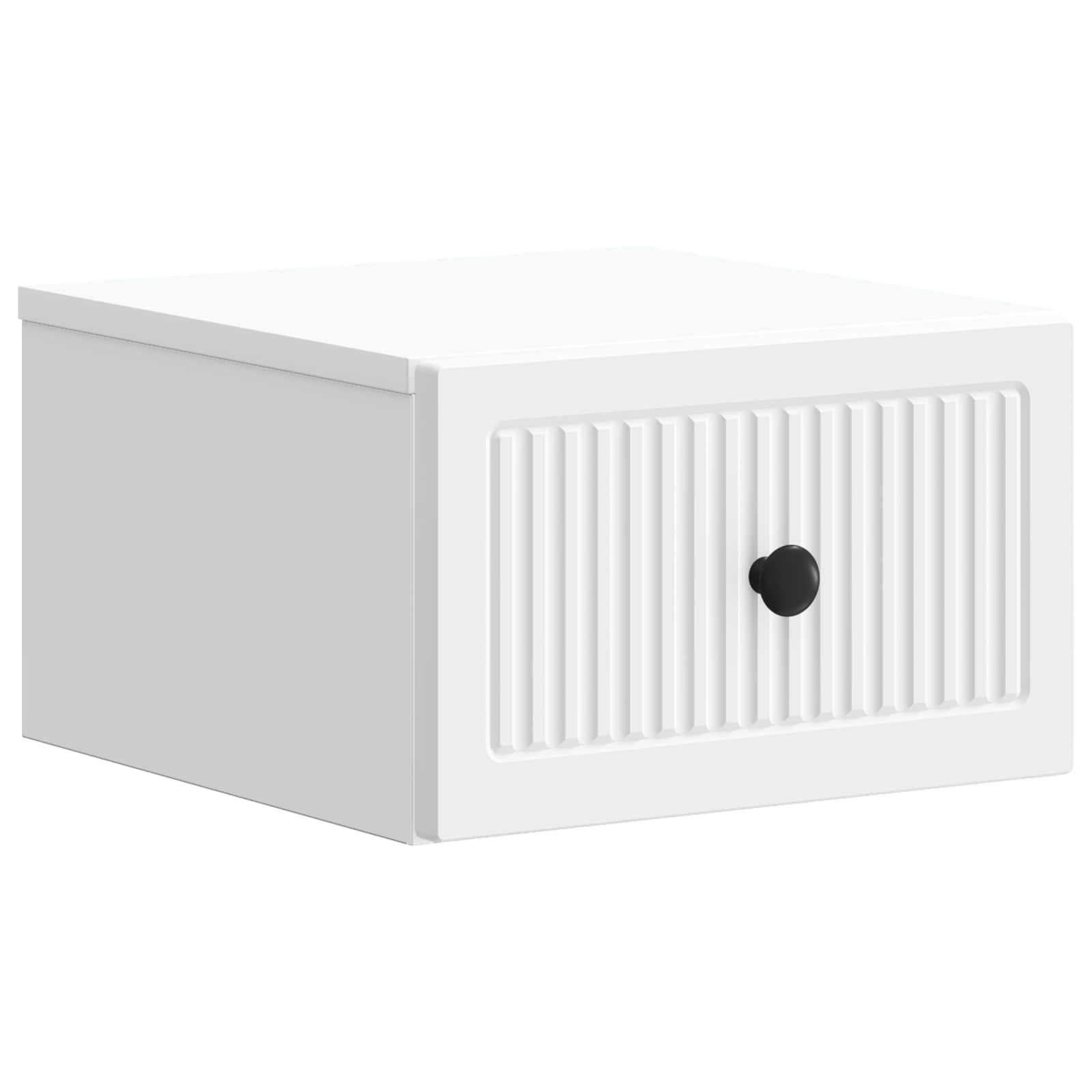 Væghængt Natbord 2 pcs Hvid 33 x 34,5 x 20 cm Konstrueret træ