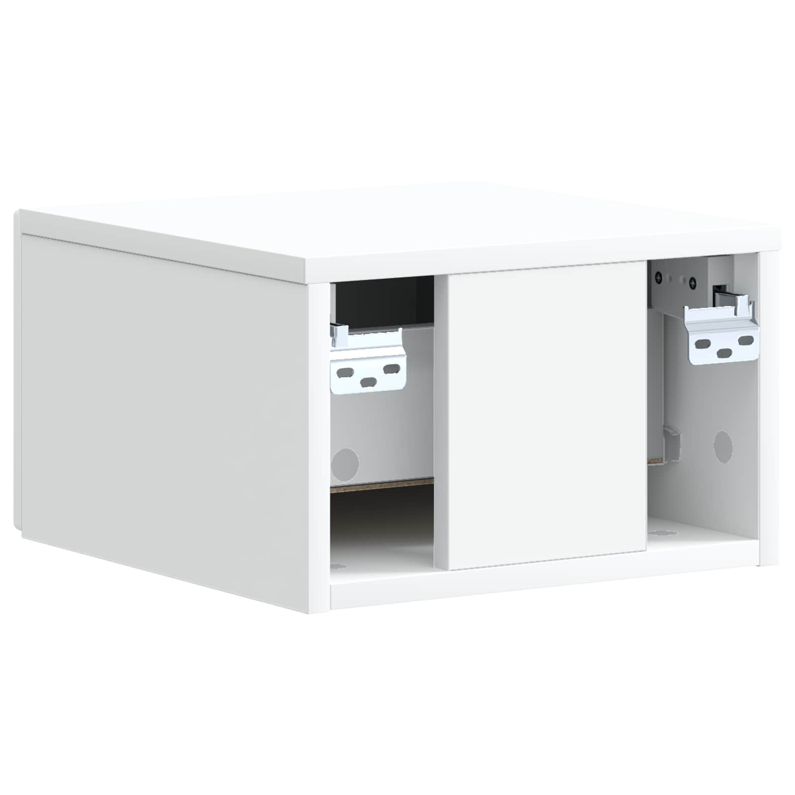 Væghængt Natbord 2 pcs Hvid 33 x 34,5 x 20 cm Konstrueret træ