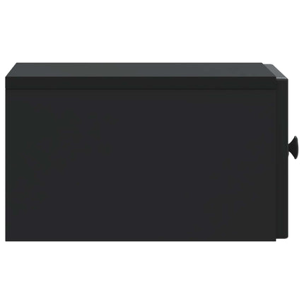 Væghængt Natbord Sort 33 x 34,5 x 20 cm Konstrueret træ