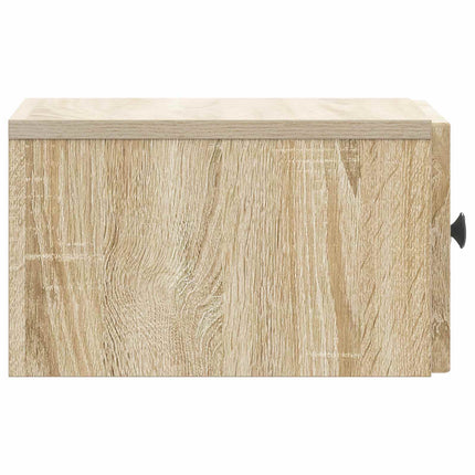 Væghængt Natbord Sonoma-eg 33 x 34,5 x 20 cm Konstrueret træ