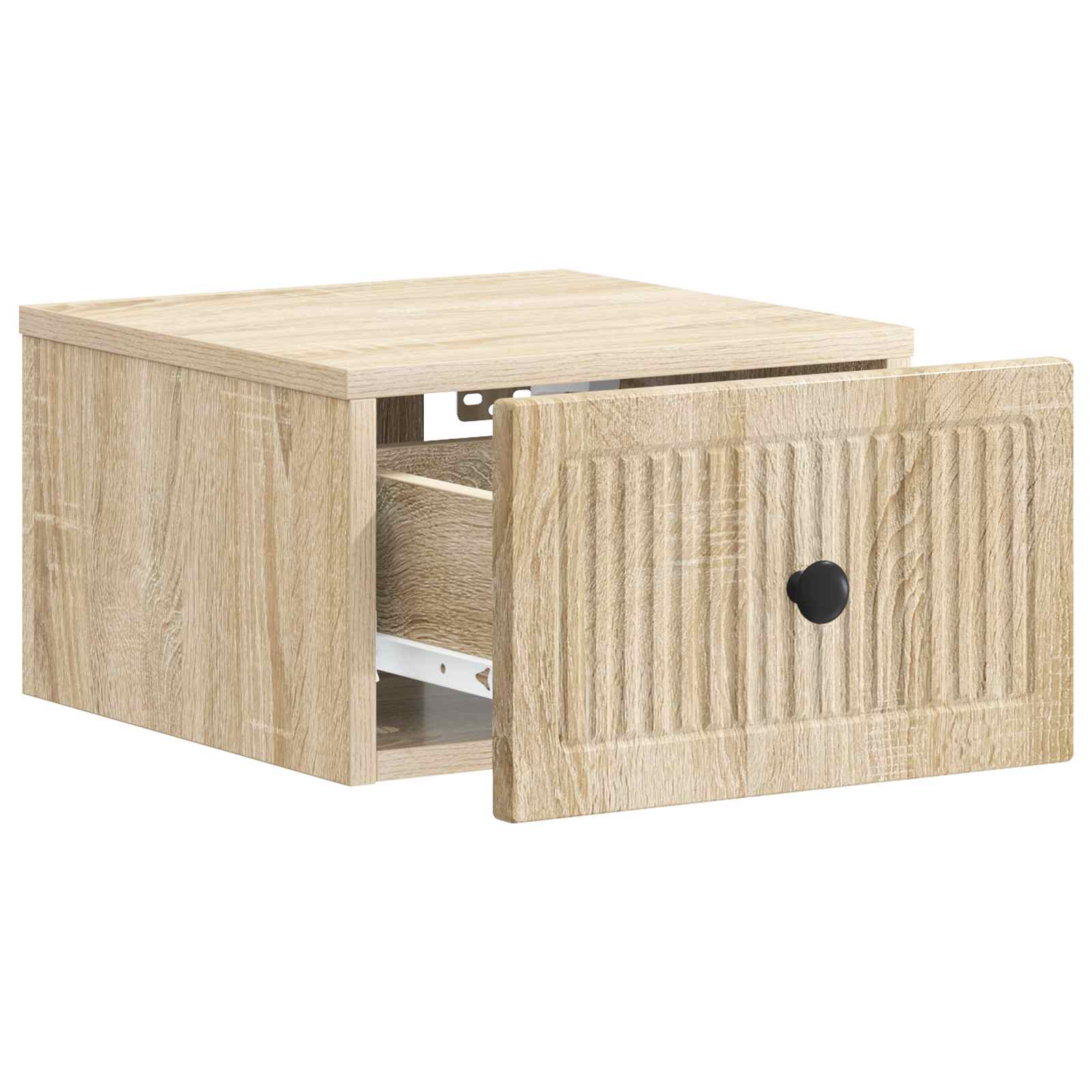Væghængt Natbord med skuffe 2 pcs Sonoma-eg 33 x 34,5 x 20 cm
