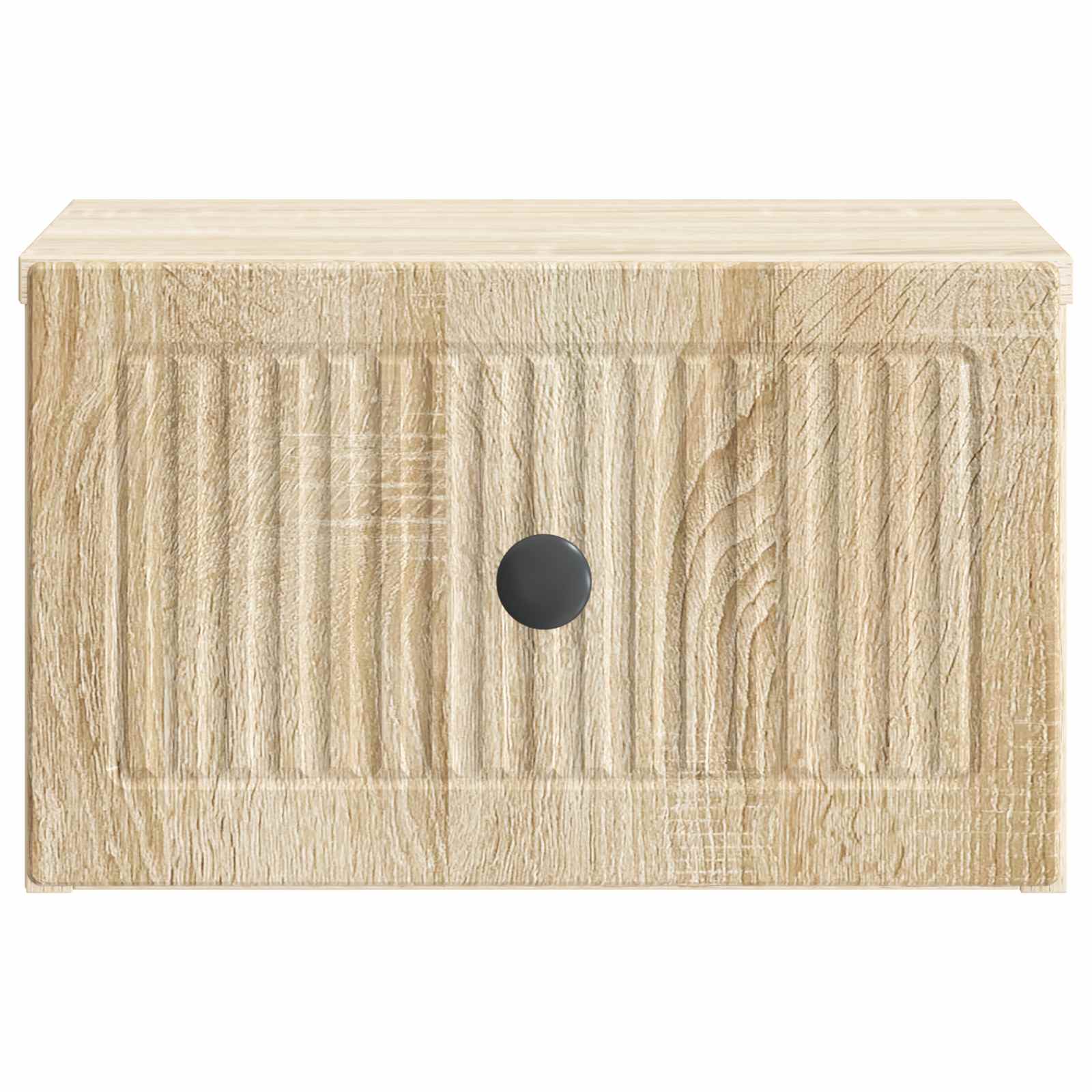 Væghængt Natbord med skuffe 2 pcs Sonoma-eg 33 x 34,5 x 20 cm