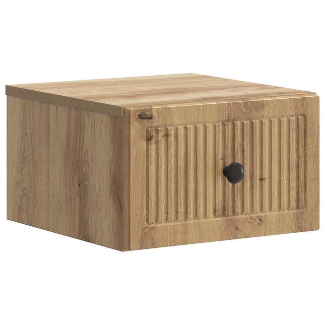 Væghængt Natbord Artisan-eg 33 x 34,5 x 20 cm Konstrueret træ