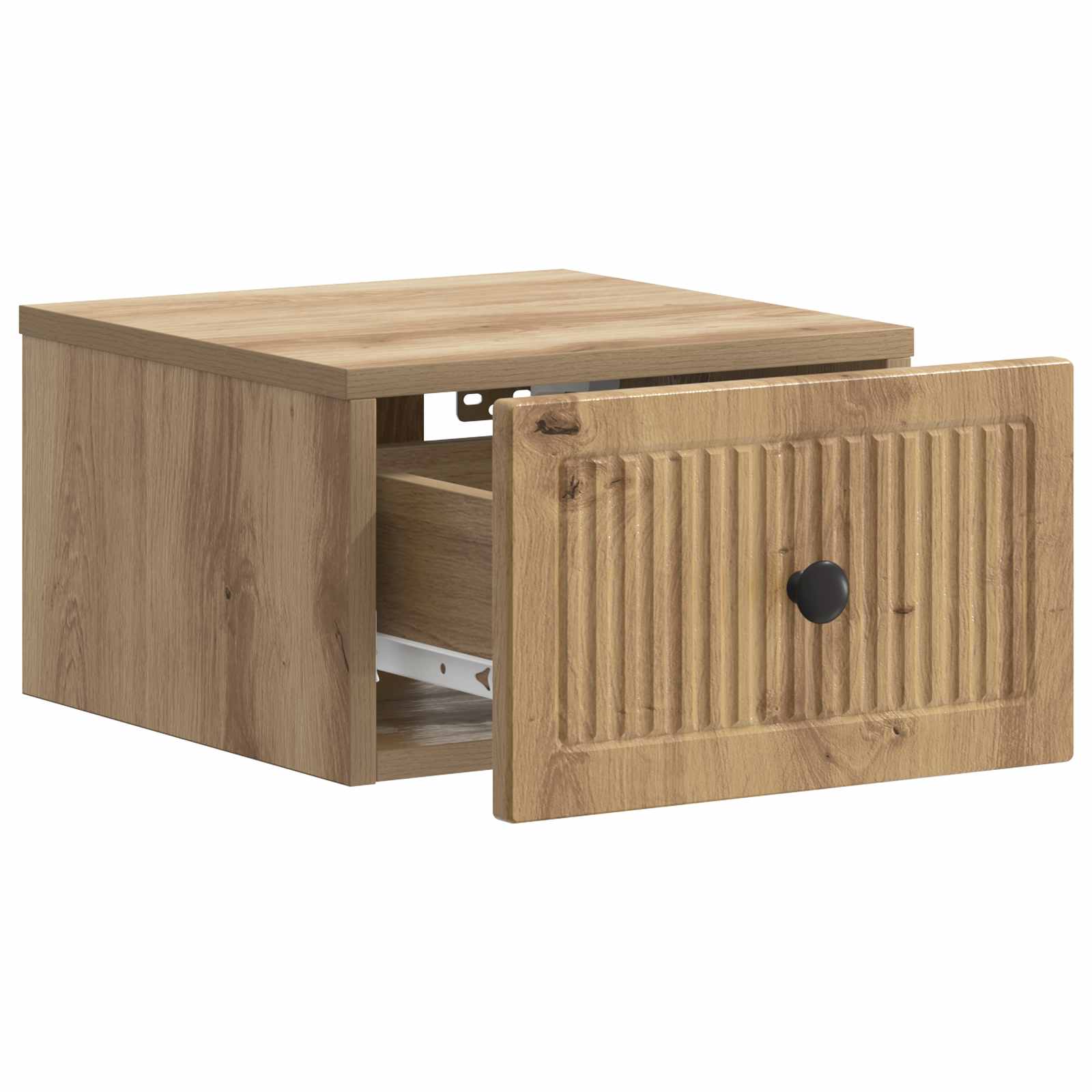 Væghængt Natbord med skuffe 2 pcs Artisan-eg 33 x 34,5 x 20 cm