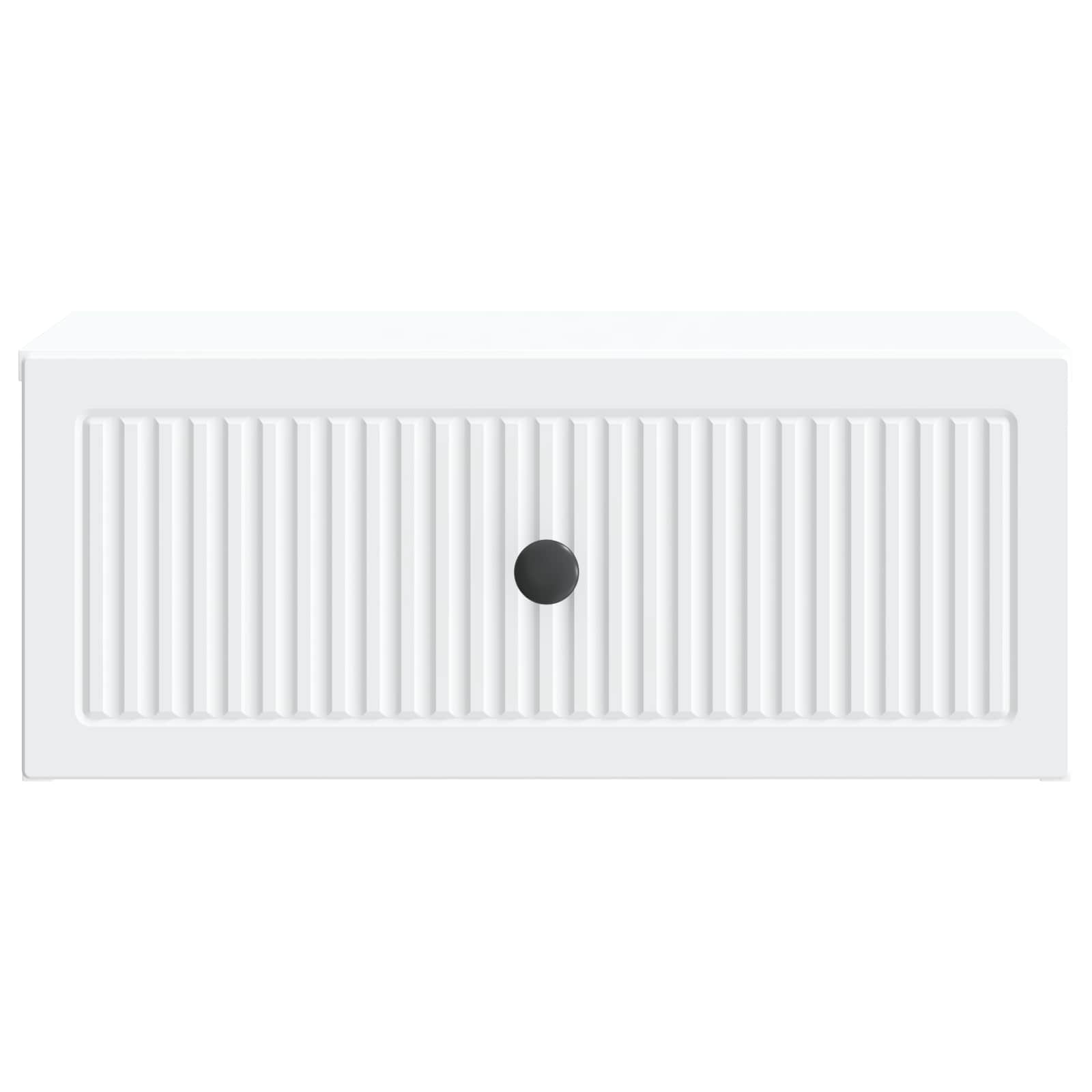 Natskab med skuffe 2 pcs Hvid 49 x 34,5 x 20 cm Konstrueret træ