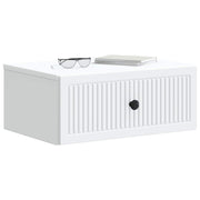 Natskab med skuffe 2 pcs Hvid 49 x 34,5 x 20 cm Konstrueret træ