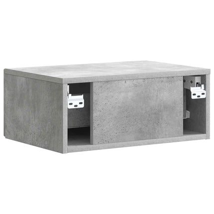 Natskab 2 stk. Betongrå 49 x 34,5 x 20 cm Konstrueret træ