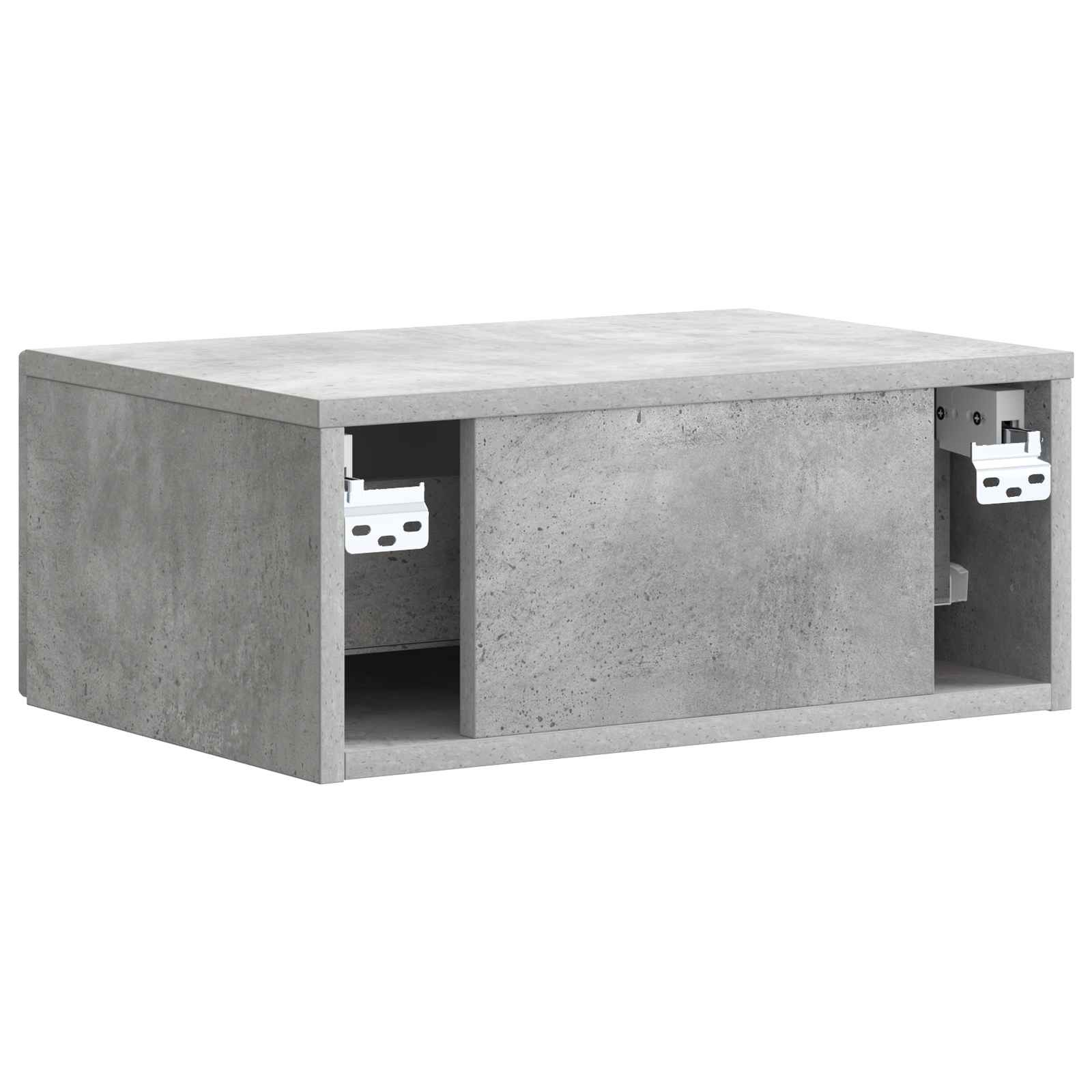 Natskab 2 pcs Betongrå 49 x 34,5 x 20 cm Konstrueret træ
