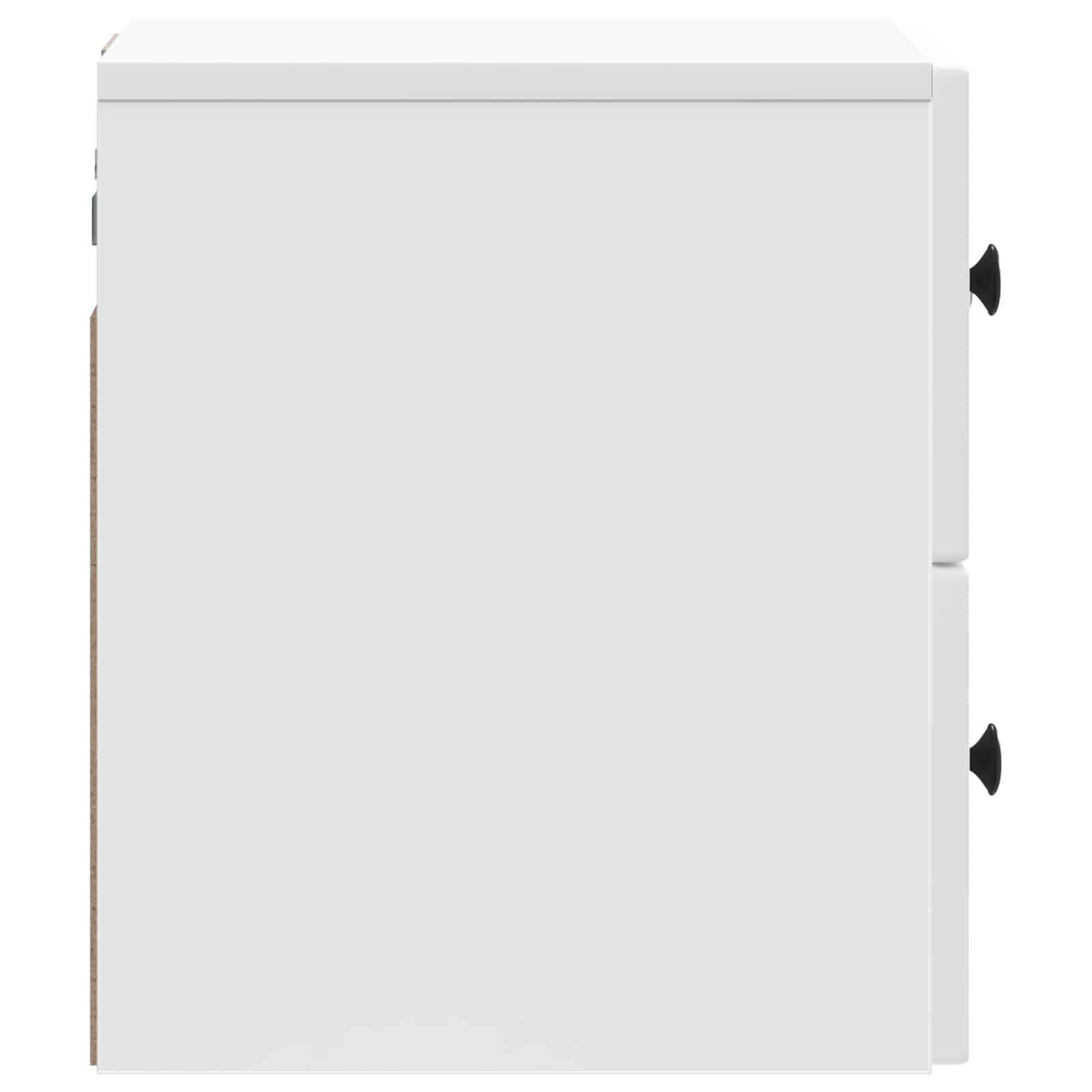 Væghængt Natbord 2 pcs Hvid 33 x 34,5 x 40 cm Konstrueret træ