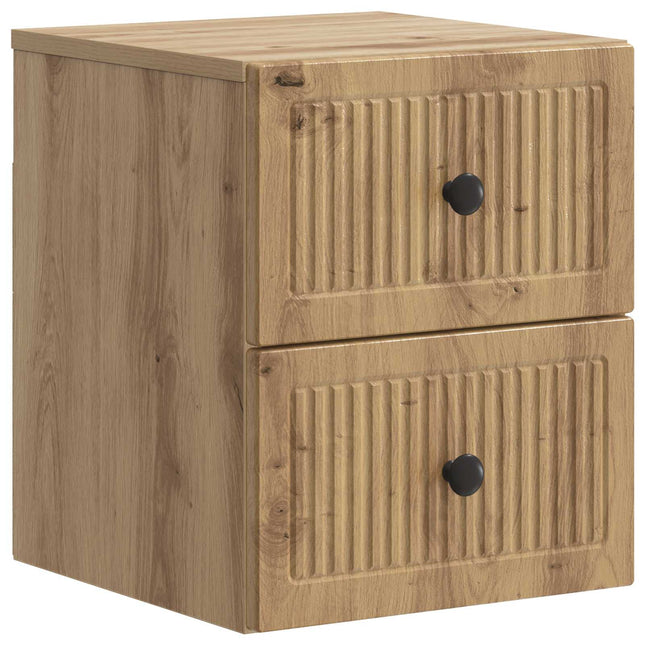 Væghængt Natbord Artisan-eg 33 x 34,5 x 40 cm Konstrueret træ