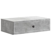 Væghængt Sideskab Betongrå 59 x 34,5 x 17 cm Konstrueret træ