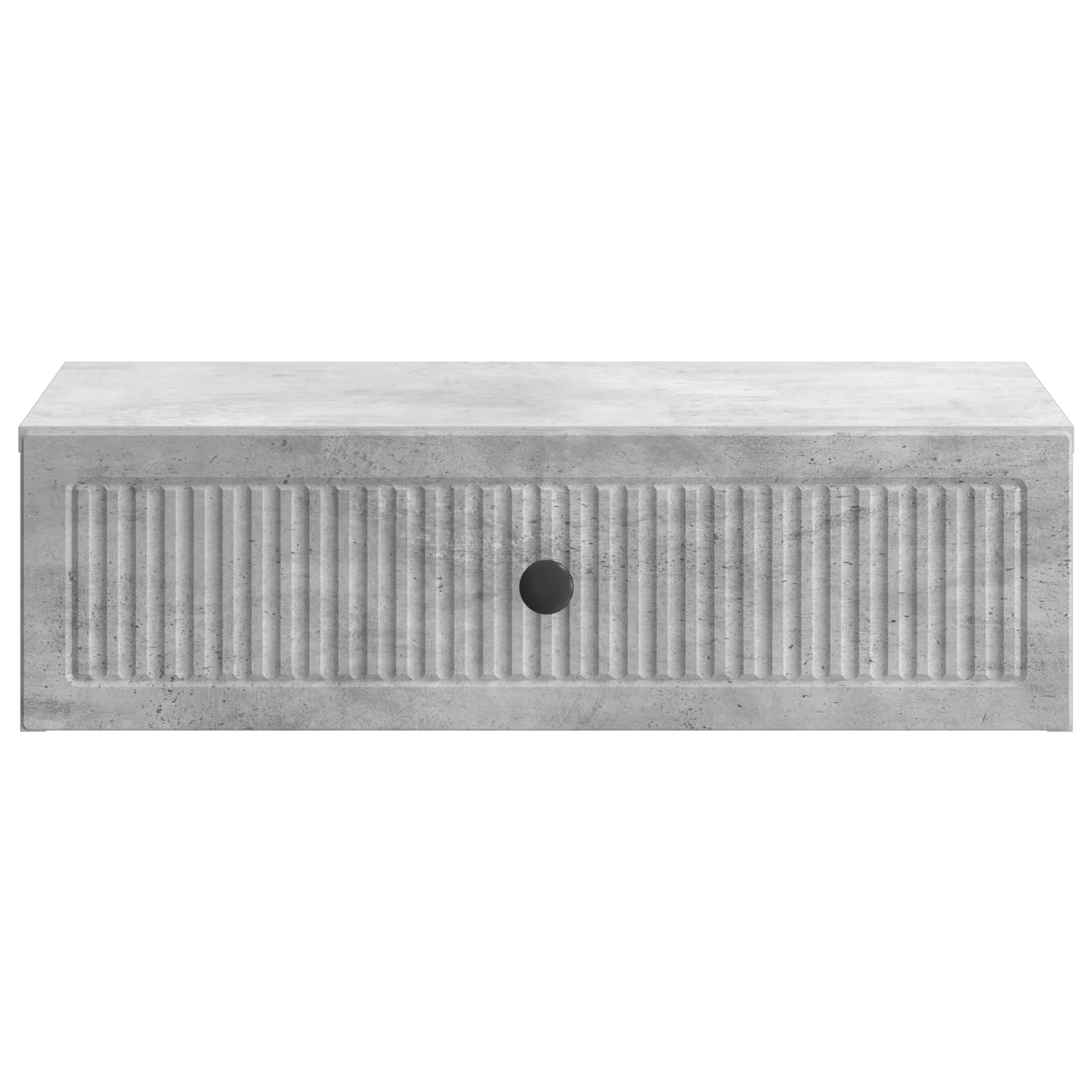 Væghængt Sideskab Betongrå 59 x 34,5 x 17 cm Konstrueret træ