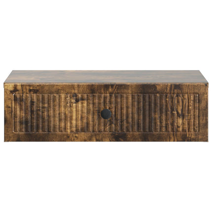 Væghængt Sideskab Røget eg 59 x 34,5 x 17 cm Konstrueret træ