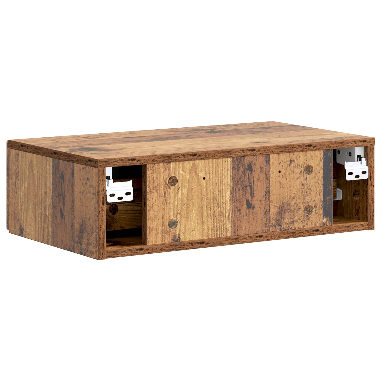 Væghængt Sideskab Gammelt træ 59 x 34,5 x 17 cm Konstrueret træ