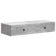Væghængt Sideskab Betongrå 87,5 x 34,5 x 17 cm Konstrueret træ