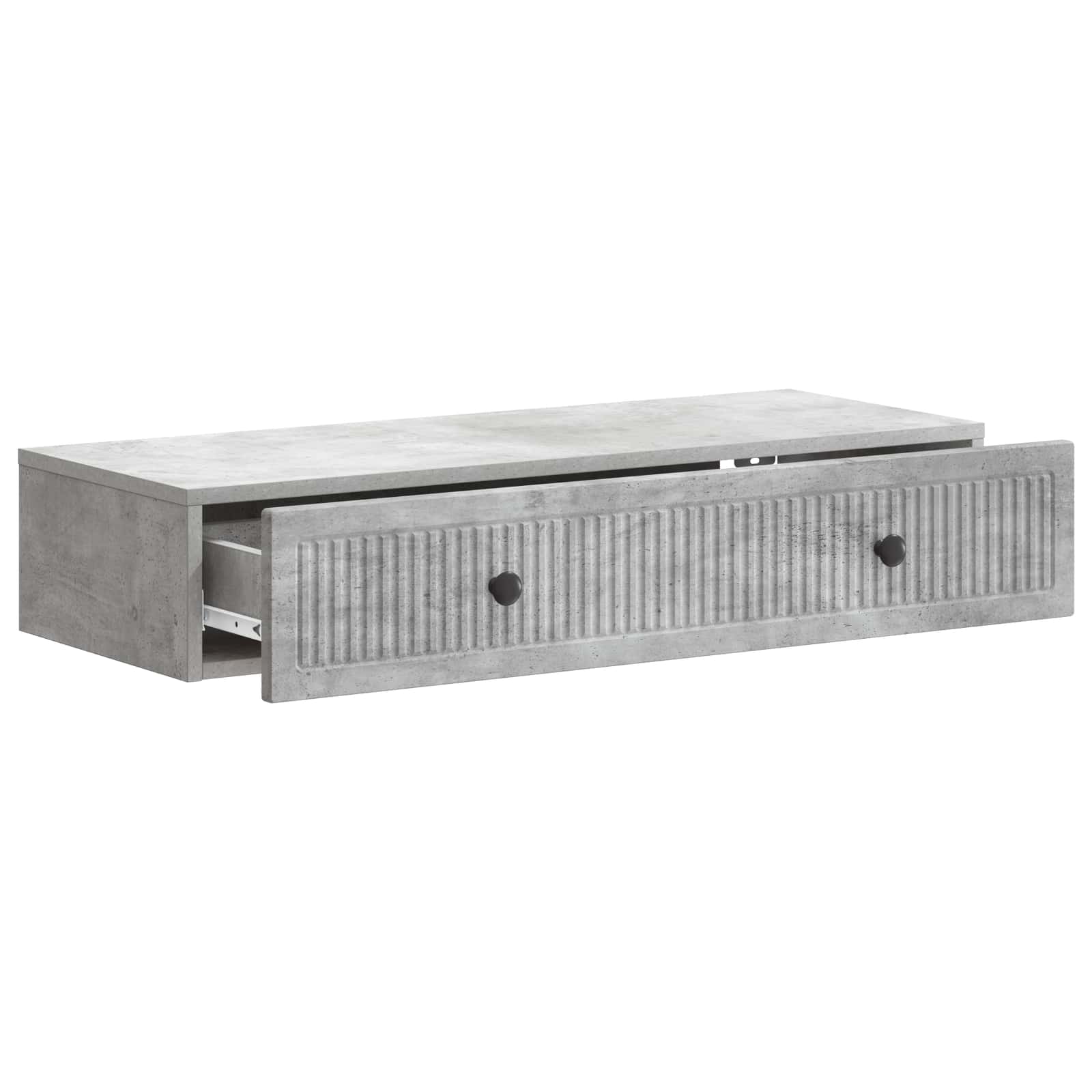 Væghængt Sideskab Betongrå 87,5 x 34,5 x 17 cm Konstrueret træ