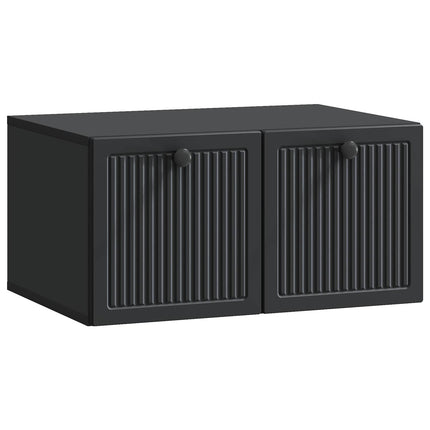 Væghængt TV-skab Sort 59,5 x 41 x 30 cm Konstrueret træ