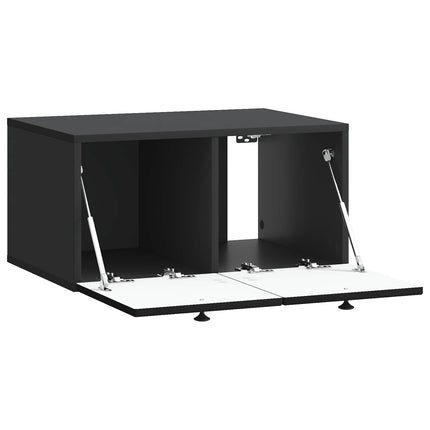 Væghængt TV-skab Sort 59,5 x 41 x 30 cm Konstrueret træ
