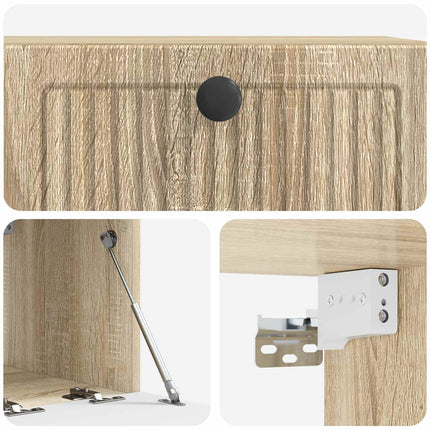Væghængt TV-skab Sonoma-eg 59,5 x 41 x 30 cm Konstrueret træ