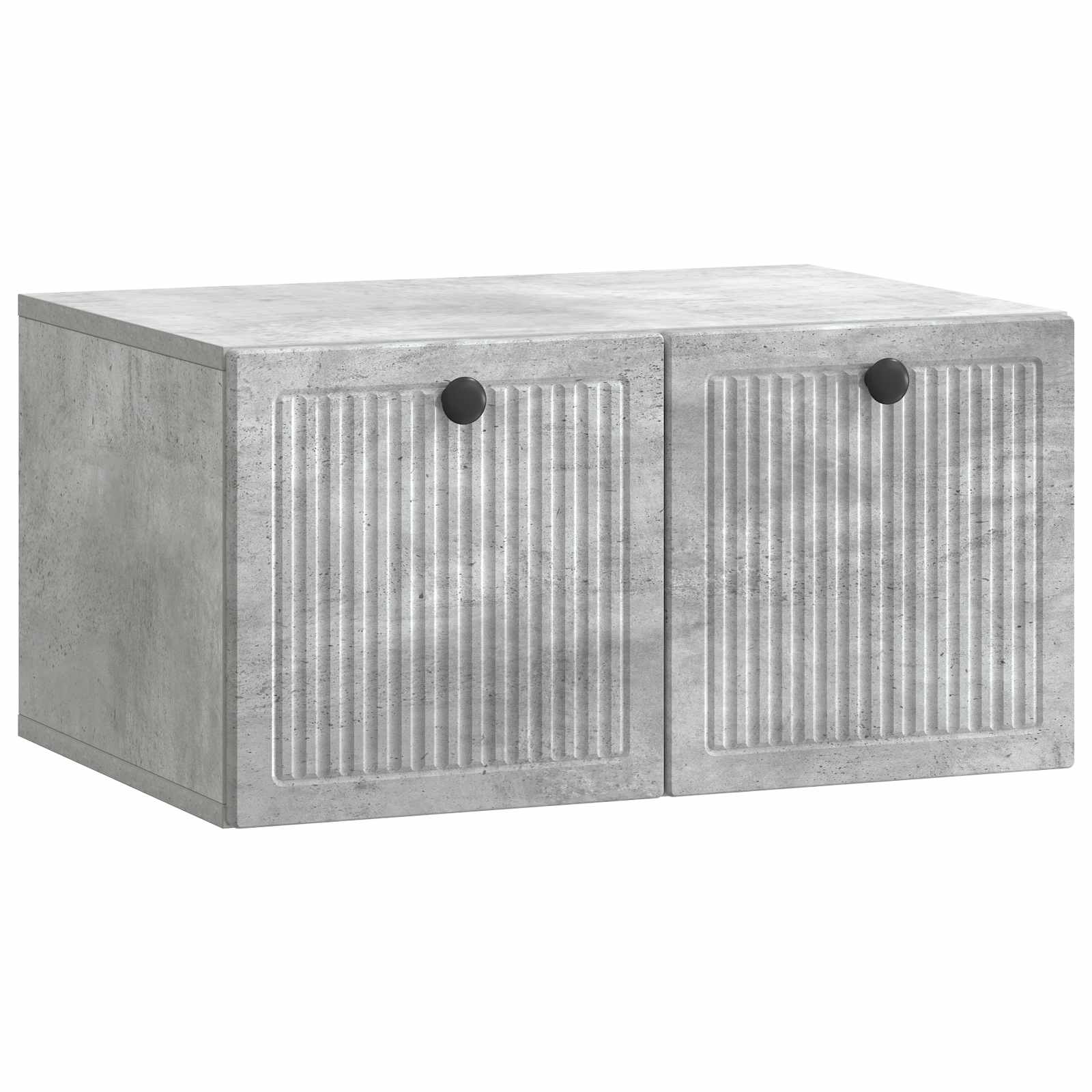 Væghængt TV-skab Betongrå 59,5 x 41 x 30 cm Konstrueret træ