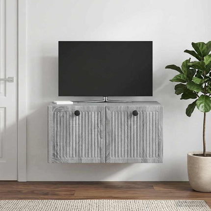 Væghængt TV-skab Vægmonteret Grå sonoma-eg 59,5 x 41 x 30 cm