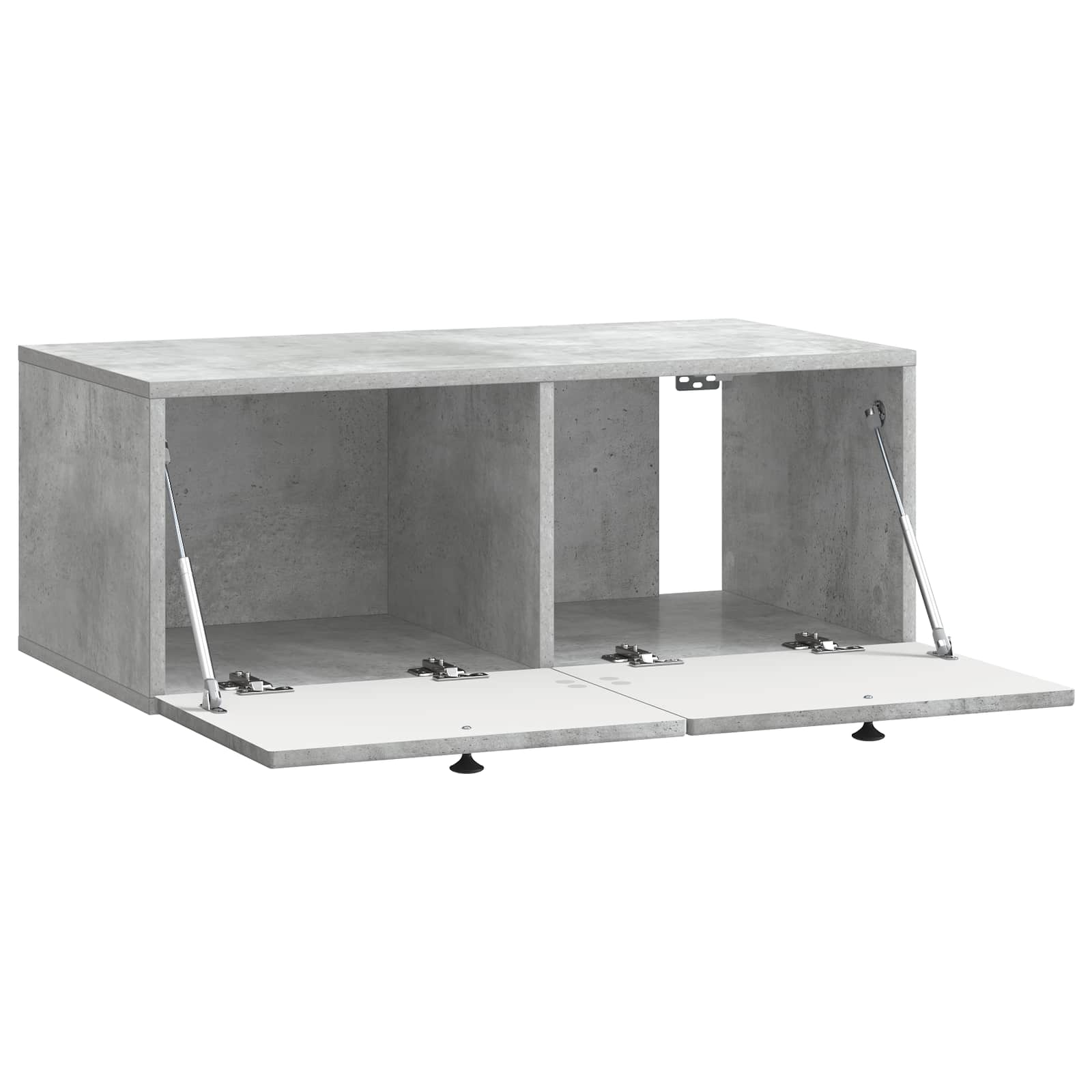 Væghængt TV-skab Betongrå 78,5 x 41 x 30 cm Konstrueret træ