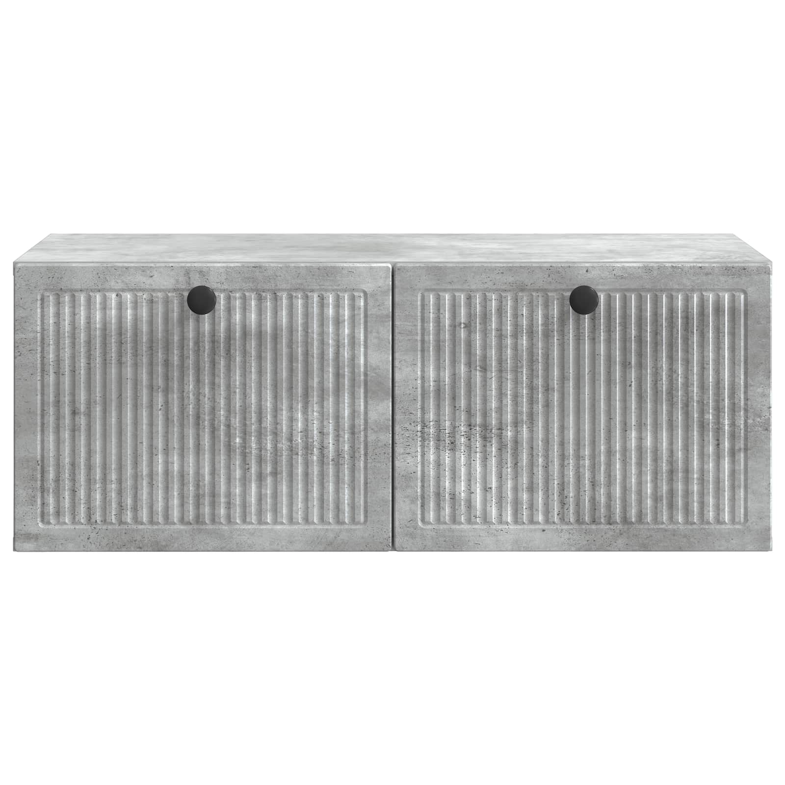 Væghængt TV-skab Betongrå 78,5 x 41 x 30 cm Konstrueret træ