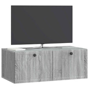 Væghængt TV-skab Vægmonteret Grå sonoma-eg 78,5 x 41 x 30 cm