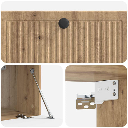 Væghængt TV-skab 78,5 x 41 x 30 cm Artisan-eg Konstrueret træ
