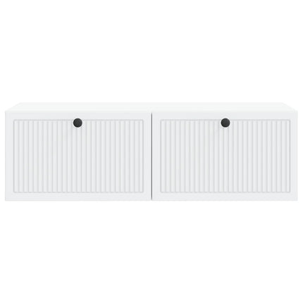 Væghængt TV-skab Hvid 98 x 41 x 30 cm Konstrueret træ