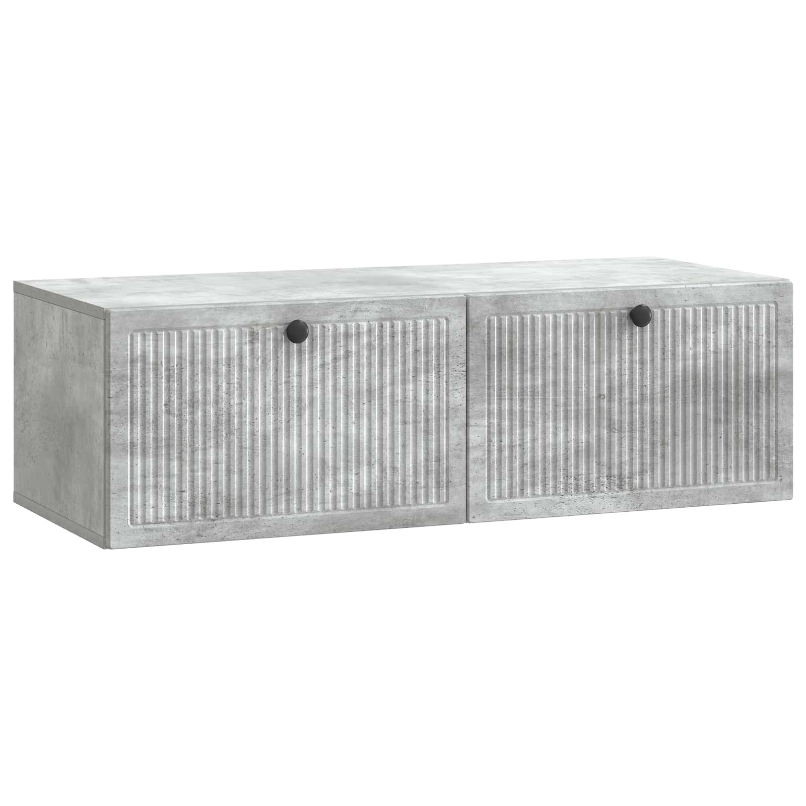 Væghængt TV-skab Betongrå 98 x 41 x 30 cm Konstrueret træ
