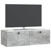 Væghængt TV-skab Betongrå 98 x 41 x 30 cm Konstrueret træ