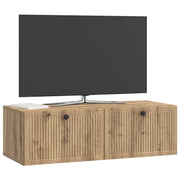 Væghængt TV-skab Artisan-eg 98 x 41 x 30 cm Konstrueret træ