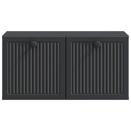 Væghængt TV-skab Sort 59,5 x 31 x 30 cm Konstrueret træ