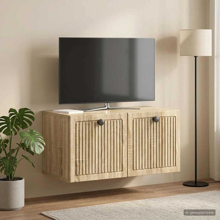 Væghængt TV-skab Sonoma-eg 59,5 x 31 x 30 cm Konstrueret træ