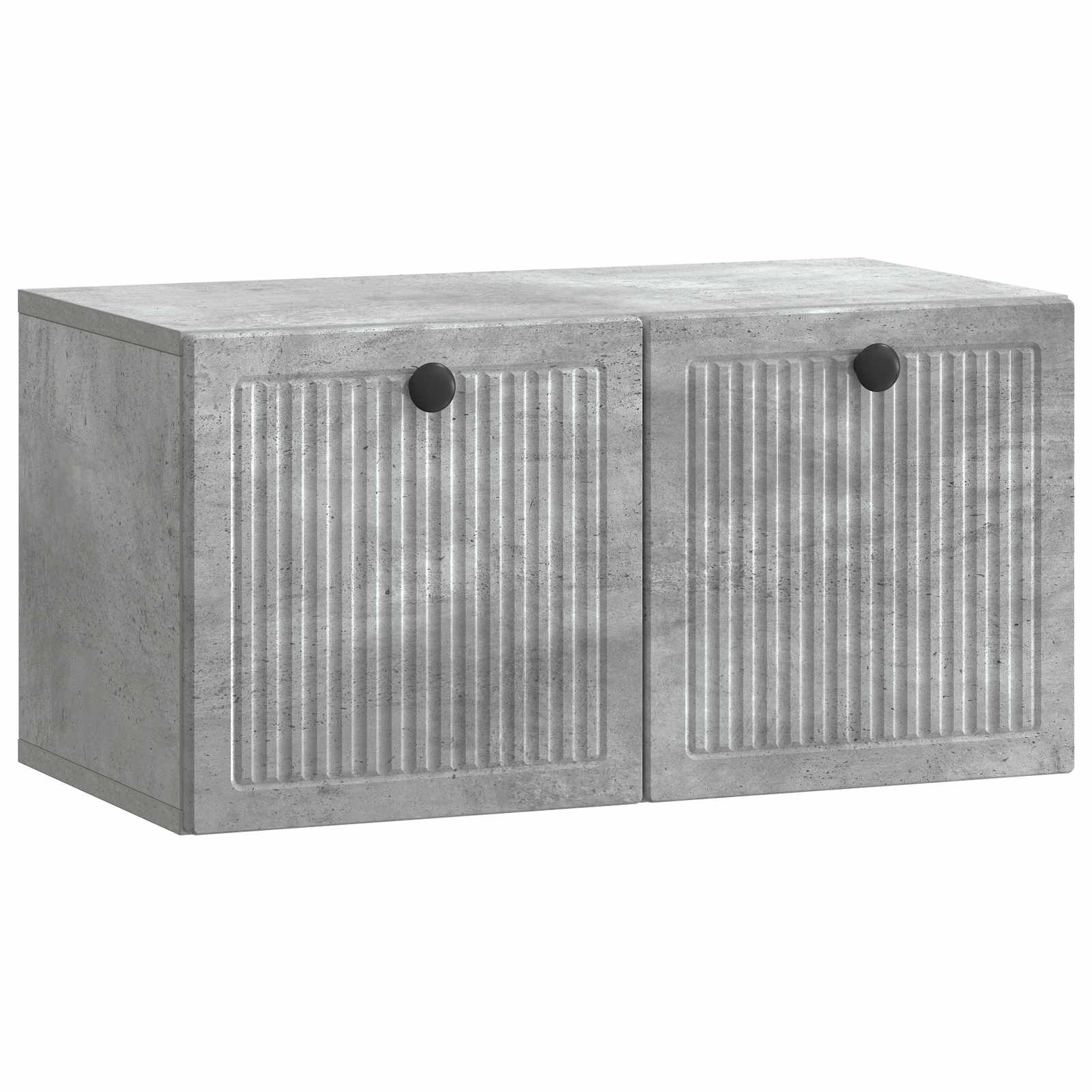 Væghængt TV-skab Betongrå 59,5 x 31 x 30 cm Konstrueret træ