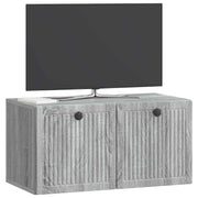Væghængt TV-skab Vægmonteret Grå sonoma-eg 59,5 x 31 x 30 cm
