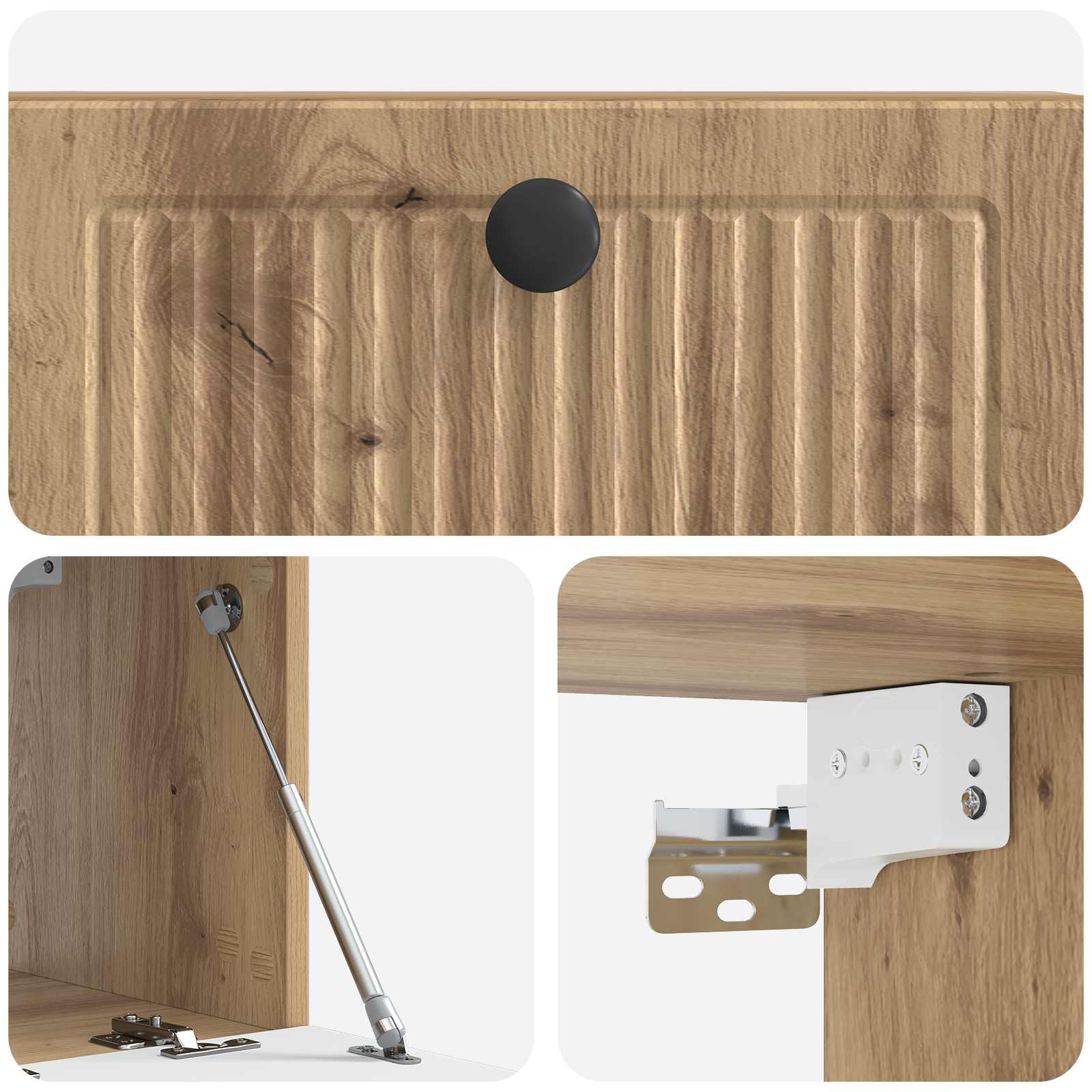 Væghængt TV-skab Artisan-eg 59,5 x 31 x 30 cm Konstrueret træ