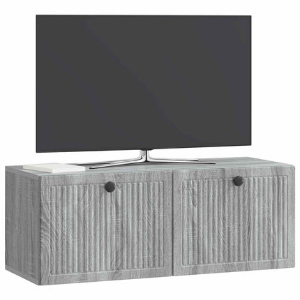 Væghængt TV-skab Vægmonteret Grå sonoma-eg 78,5 x 31 x 30 cm