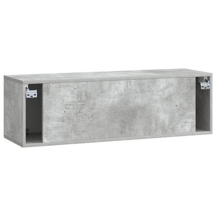Væghængt TV-skab Betongrå 98 x 31 x 30 cm Konstrueret træ