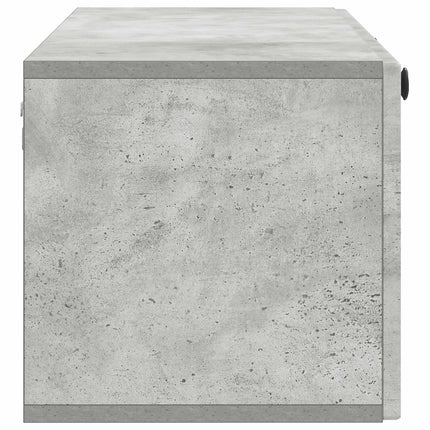 Væghængt TV-skab Betongrå 98 x 31 x 30 cm Konstrueret træ